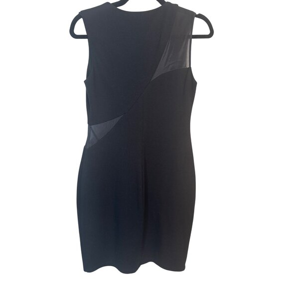Bailey 44 Small Black Sleeveless Sheath Dress Sheer Mesh Panels - Picture 2 of 16